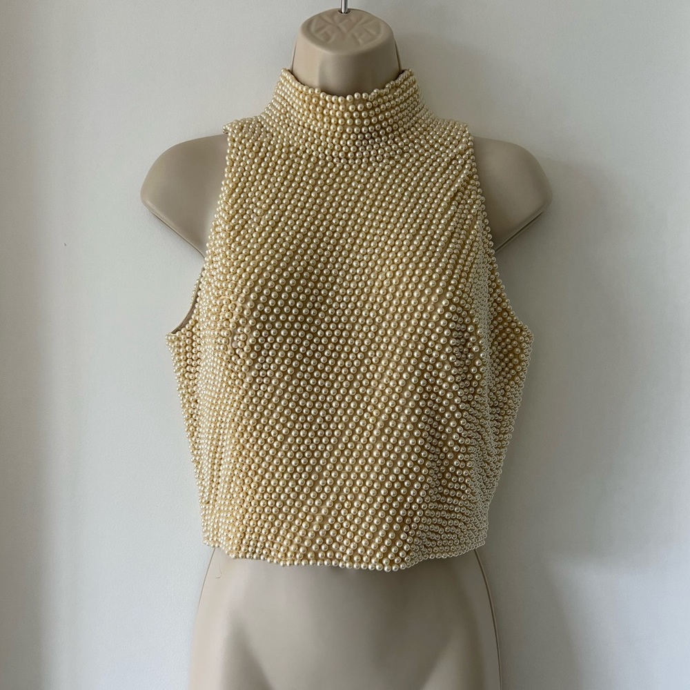 Beaded Pearl Top
